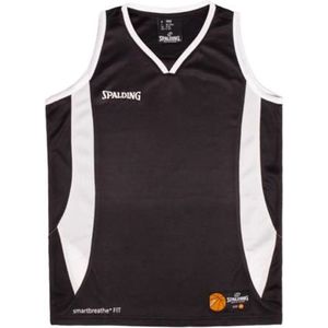 Spalding Jam Basketbalshirt Heren - Zwart / Wit | Maat: S