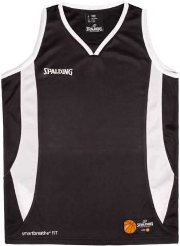 Spalding Jam Basketbalshirt Heren - Zwart / Wit | Maat: S