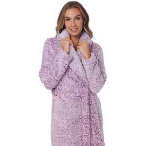 Rebelle - Badjas - Cin Cin - Roze - Fleece - Maat XXL