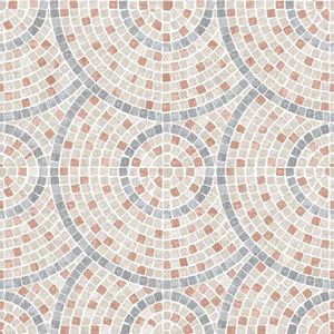 Dutch Wallcoverings - Artifice- mozaïek tegel beige/terra - M763-10