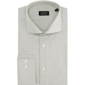 GENTS - Overhemd pijl - Katoen - Taupe - Maat EU38/S