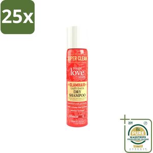 25 x Treaclemoon – Droogshampoo – Rouge Love – 200 ml - Grootverpakking - Droogshampoo - Fris Haar - Volume Haar - Vet Haar - Haar Verzorging