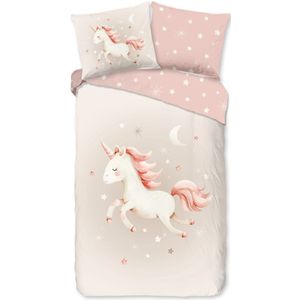 Kinderdekbedovertrek Rosa - Dekbedovertrek - Katoen - 140x220 cm
