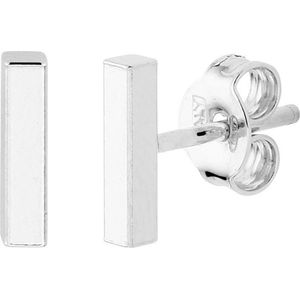 Glams oorknoppen balkje - Zilver