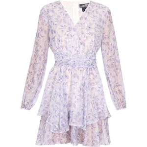 Jurk - Chiffon - Transparant - Bloemenprint