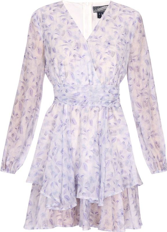 Jurk - Chiffon - Transparant - Bloemenprint