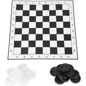 Portable Plastic International Checkers Set - Vouwbord voor entertainment .