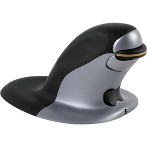 Fellowes ergonomische muis Penguin, draadloos, small, zwart met grijs