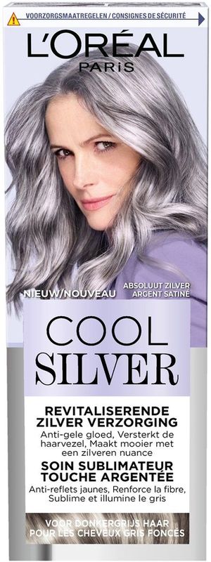 L'Oréal Paris - Cool Silver - Revitaliserende Zilververzorging - Voor Donkergrijs Haar - Absoluut Zilver