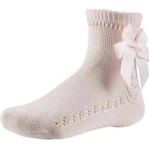 iN ControL 883-2pack jacquard-doublebow socks PINK 27/30