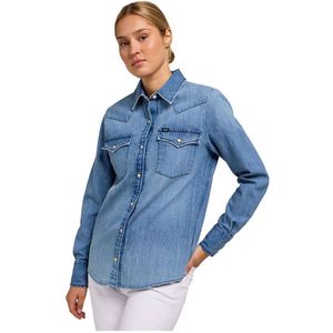 Lee - Regular Western - Overhemd - Licht Middenblauw - Lange Mouwen