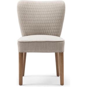 Riviera Maison Eetkamerstoel - Louise Dining Chair Mouliné - Linnen - Naturel