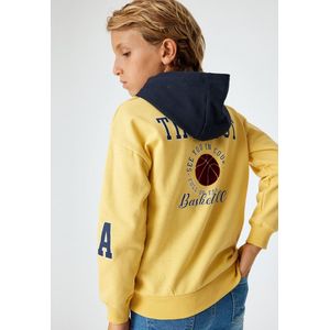 Capuchon kraag Met drukwerk Sweatshirt