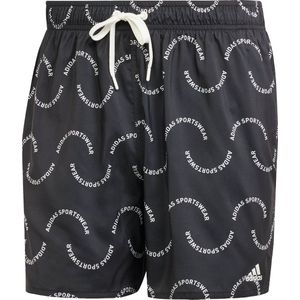 adidas Sportswear Wave Logo CLX Swim Shorts - Heren - Zwart- M