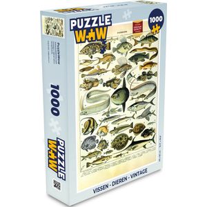 Puzzel Adolphe Millot - Kunst - Vintage - Vissen - Dieren - Legpuzzel - Puzzel 1000 stukjes volwassenen
