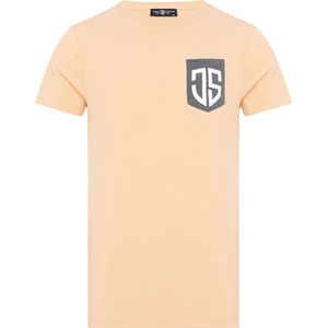 Jimmy Sanders â€“ Simone â€“ T shirt heren â€“ Salmon â€“ Maat L