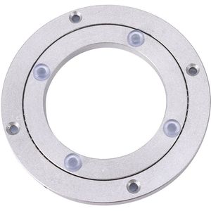 Heavy Duty Aluminum Alloy Rotating Bearing Turntable Round Dining Table Smooth Swivel Plate (Size : 4 inch)