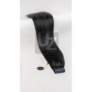 UZ Hairlines Tape Extensions 55cm – Kleur #1 Zwart – 60g – 100% Remy Human Hair – Premium Quality - Double Drawn