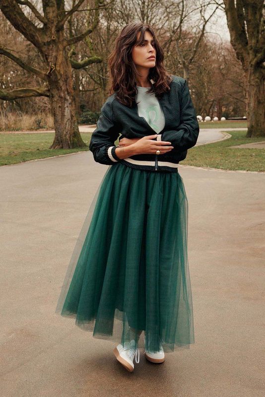 Summum Woman Dames rok groen (Maat: 38) - EffenMesh