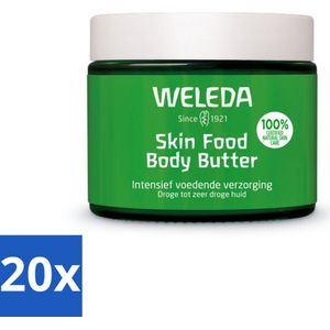 20 x WELEDA - Body Butter - Skin Food - Droge huid - 150 ml - Droge Huid - Body Butter - Huidvoeding - Natuurlijke Huidverzorging - Huidbarrière