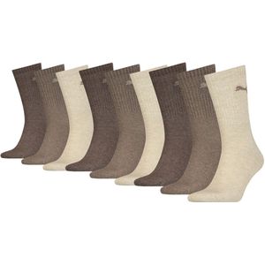Puma Sportsokken Light Brown Melange 9-pack-35/38