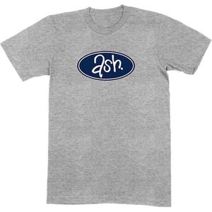 Ash - Retro Logo Heren T-shirt - L - Grijs