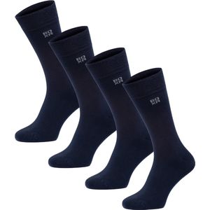 BOXR Underwear - Bamboe sokken - Bamboe Sokken Dames & Heren - Zijdezacht - Naadloos - Lange sokken - 47/49 - Marineblauw