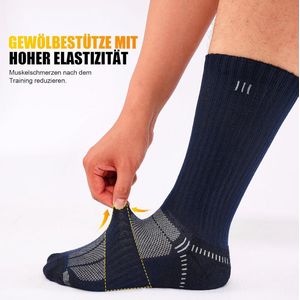Ademende wandelsokken, sportsokken en tennissokken voor heren - 5 paar comfort sokken