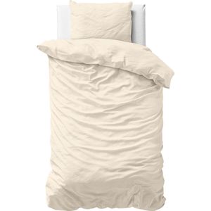 Primaviera DeLuxe Uni Dekbedovertrek - Zand - 100% Katoen Satijn - Inclusief Kussensloop