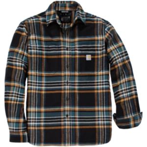 Carhartt - Flanellen Overhemd - Zwart - Model 107010 - Lange Mouwen