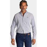 NZA - Blauw - Katoenen Overhemd - Stretch