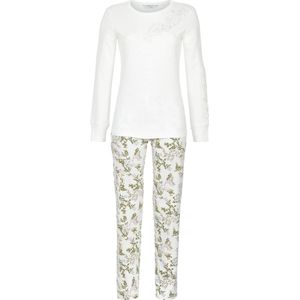 Warme katoenen pyjama wit - Wit - Maat - 36