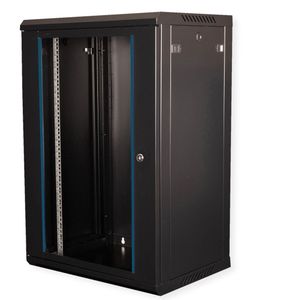 VALUE 19 inch wandbehuizing 18HE, 600x450 mm zwart, bouwpakket