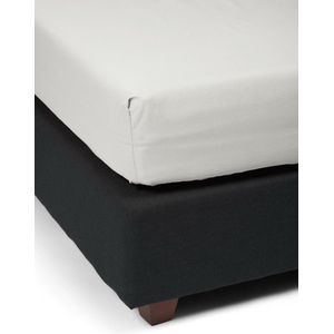 ESSENZA Premium Percale Hoeslaken Zilver - 180x220 cm