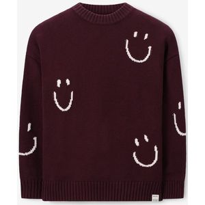 Sissy-Boy - Donkerbruin - Sweater - Lange Mouwen - Ronde Halslijn - Relaxed Fit