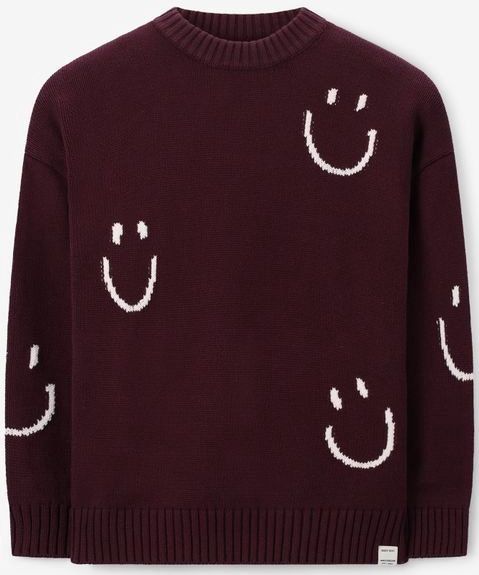 Sissy-Boy - Donkerbruin - Sweater - Lange Mouwen - Ronde Halslijn - Relaxed Fit