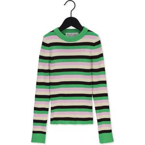 HOUNd Stripe Knit Truien & Vesten Meisjes - Sweater - Hoodie - Vest- Groen - Maat 164