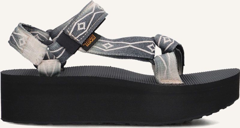 Teva - Flatform Universal Sunscape - Sandalen - Zwart - Textiel - Rubber Zool