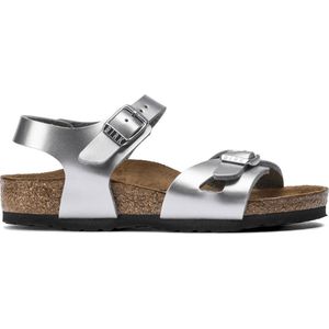 Birkenstock - Rio - Sandalen - Metallic Zilver - Birko-Flor