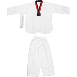 Inovra - Comfortabel Taekwondo-uniform voor kinderen met riem - Lichtgewicht studententrainingspak vechtsport gi-set - Hoogte 136-146 cm - Duurzaam en ademend fabric voor optimale prestaties.