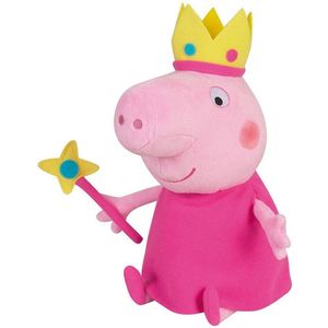 Peppa Pig Prinses - Knuffel - 25 cm - Roze