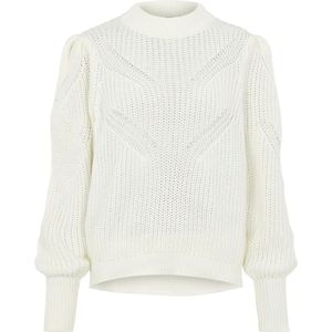 OBJJANINE - L/S Knit Pullover - Cloud Dancer
