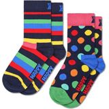 Happy Socks Kinder 2-Pack Stripe 2-3 Jaar