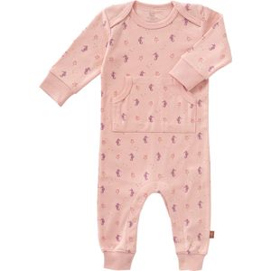 Fresk Pyjama voor Baby's – Newborn – Boxpakje zonder Voeten – Babypakje – Biologisch Katoen – Roze – Seahorse