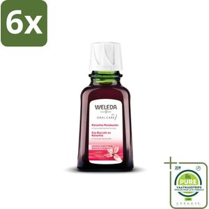 WELEDA - Mondwater geconcentreerd - Ratanhia - 50 ml - Voordeelverpakking - 6 stuks - Mondwater - Tandvlees