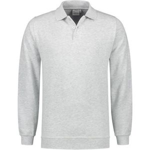 Santino Robin Polo Sweater lange mouw - Lichtgrijs - XXL