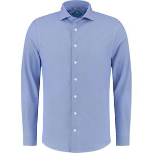 District Indigo Overhemd Performance Print M Blue (7.21.025.770 - 316)