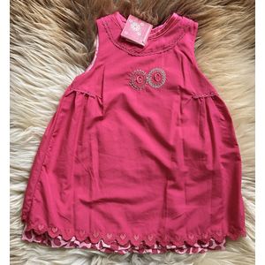 Baby Jurk - Overgooier - Dubbele Rok - Roze - Maat 86