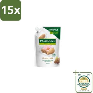 15 x Palmolive – Handzeep Navulling – Naturals Almond Milk – 500 ml - Grootverpakking - Kabel - Kabels - Kabelsysteem - Kabelsysteem