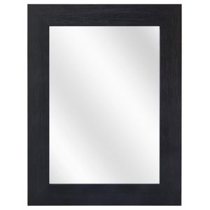Spiegel met Brede Houten Lijst - Zwart - 24 x 30 cm